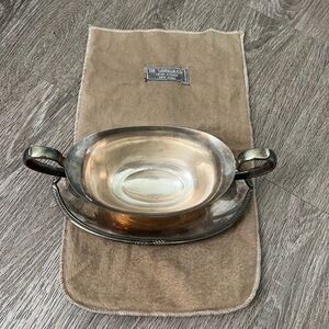 Gorham Silver Oval Serving Dish with Handles